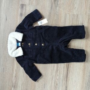 Corduroy 0-3 month onesie